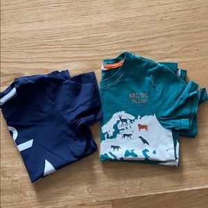 Bundle of 2 H&M boys short sleeve shirts. Size 4